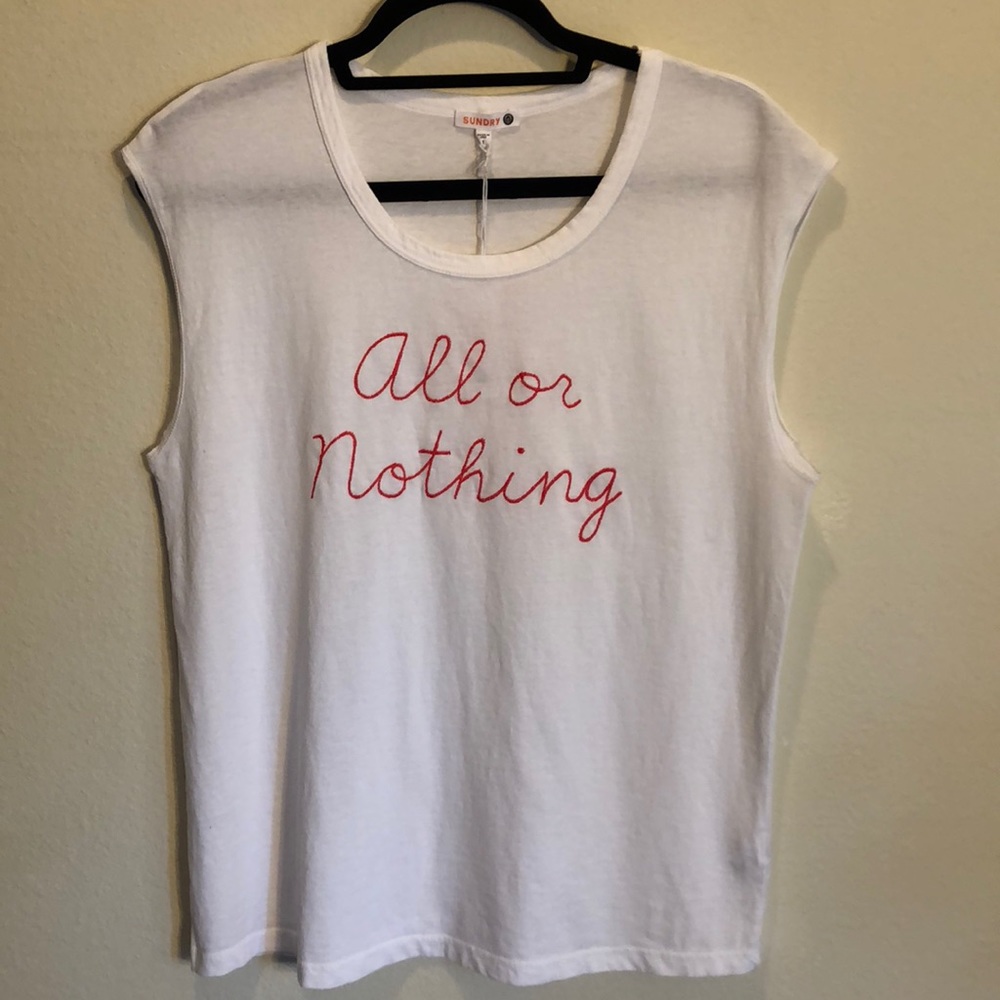 Sundry All Or Nothing Muscle Tank- BRAND NEW